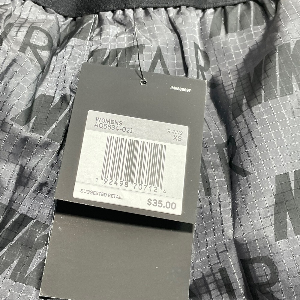 Nike Air Womens Running Shorts Standard‎ Fit AQ5634-021 Dark Grey Size XSmall - Picture 4 of 9